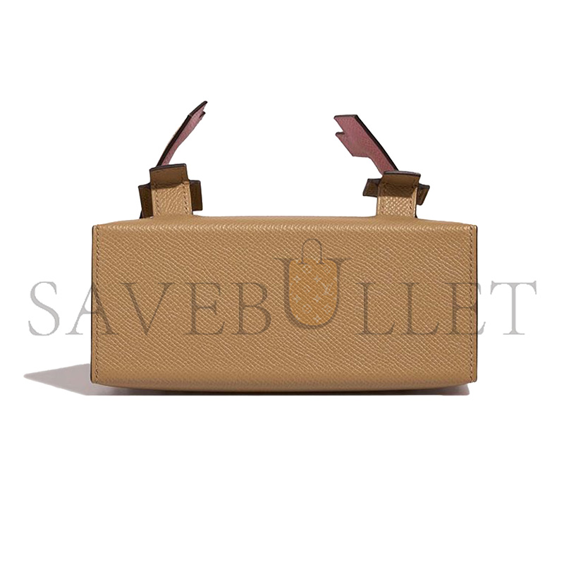 HERMÈS MASTER KELLY DOLE PICTO PALLADIUM HARDWARE (18*15*6cm)